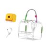menolana Hamster -carry Bag Cage, Small Tier Carry Case, Guinea Pig Cage Outdoors, Hamster Travel Carrier for Chinchilla, Ferret, Mice, Mice green
