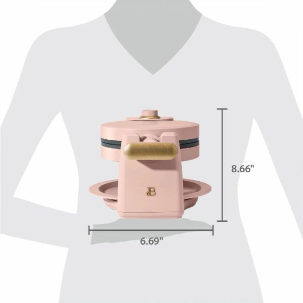 Rotating Belgian Waffle Maker, White Icing by Drew Barrymore