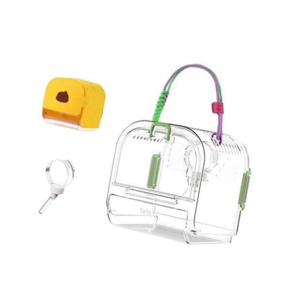menolana Hamster -carry Bag Cage, Small Tier Carry Case, Guinea Pig Cage Outdoors, Hamster Travel Carrier for Chinchilla, Ferret, Mice, Mice green