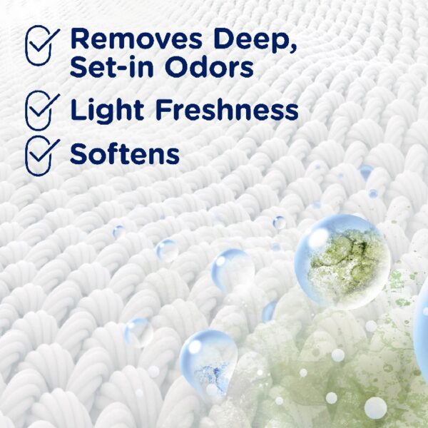 (4 pack) Fabric Rinse Laundry Odor Remover and Softener, Ocean Mist Scent, 25.5 fl oz