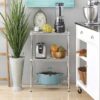 3-shelf Wire Shelving,  Adjustable Storage Rack Unit, Microwave Bakers Rack Garage Kitchen Organizer, Capacity for 200 lbs