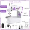 Tianhe DIY Designer Sewing Kit for Kids with Mannequins, 240 Pieces