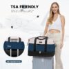 Travel Duffel Bag for Women, Large Weekender Overnight Bag, Carry-on Gym Bag with Separate Shoes Compartment, Mom Hospital Bags for Labor and Delivery with 2 Packing Cubes