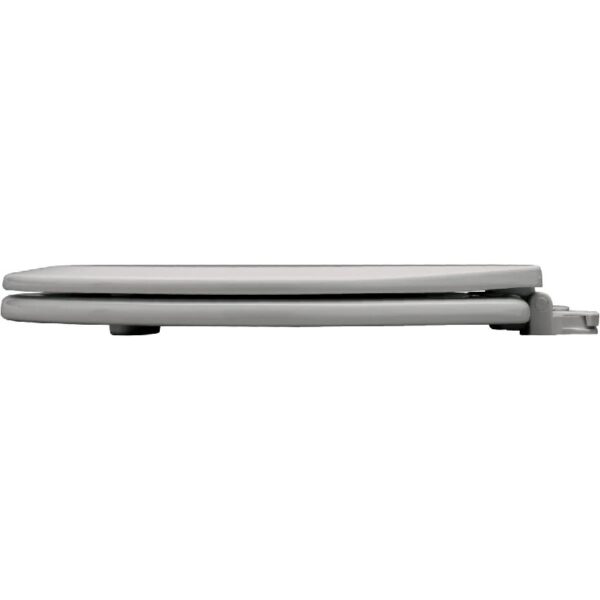 1500EC068 Elongated Closed Front Toilet Seat with Cover,Fawn Beige