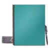Rocketbook Fusion Smart Reusable Spiral Notebook, Black, Letter Size Eco-Friendly Notebook (8.5