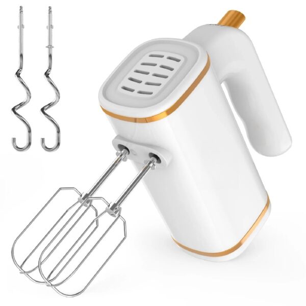 Hand Mixer, 450W Turbo Electric Handheld Mixer, 5 Speed Electric Mixers for Kitchen (Black)