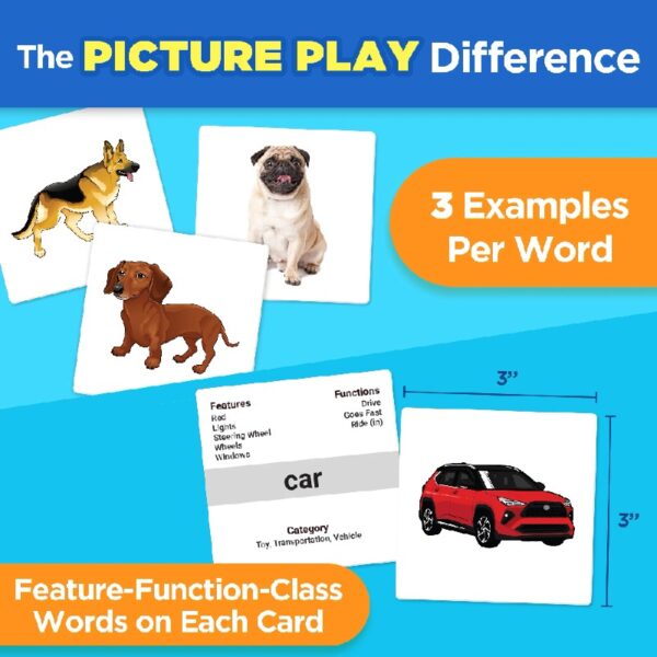 3ced57b64fba49e7b72ab32a010ca39e ThinkPsych First Nouns Picture Play Cards - 150 Flash Cards for Speech Therapy, Toddlers 2-4, Autism, Preschool