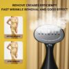 Steamer for Clothes, Portable Clothes Steamer for Fabric Wrinkles Remover, 1500W Handheld Steamer with 300ml Tank, 20-Second Fast Heat-up, Convenient Clothes Steamer for Home, Office and Travel