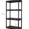 Black Plastic 4-Tier 56.2