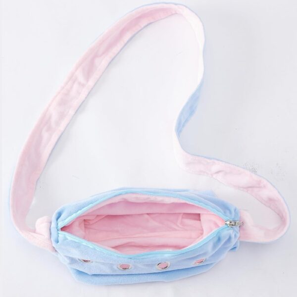 3eab9f0a653a4ae2b68bb329015a6459 Bonding Pouch Small Pet Carrier Bag Sling with Strap Critter Cuddler for Gliders Ferret, Rat, Hedgehog, Hamster Outdoor-Orange