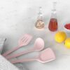 Black Silicone Cooking Utensils Set - 446°F Heat Resistant Kitchen Utensils,Turner Tongs,Spatula,Spoon,Brush,Whisk,Kitchen Utensil Gadgets Tools Set for Nonstick Cookware,Dishwasher Safe (BPA Free)