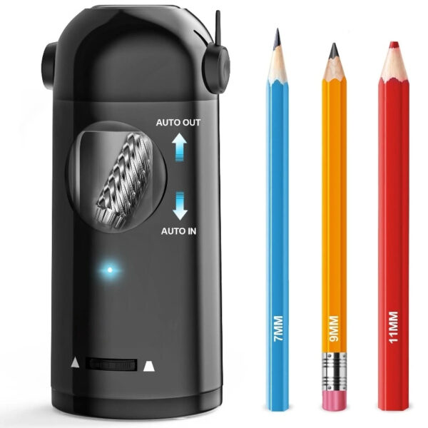 AFMAT Electric Pencil Sharpener Rechargeable Hands-Free Purple