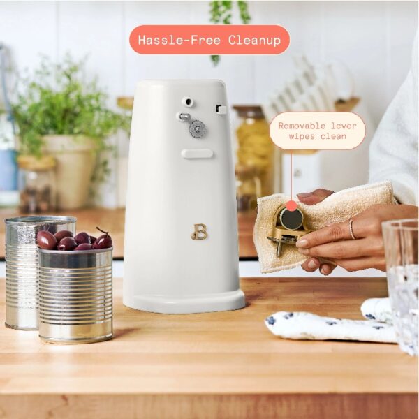 Easy-Prep Electric Can Opener, White Icing by Drew Barrymore