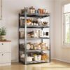 5-Tier Metal Boltless & Adjustable Storage Rack, Blue