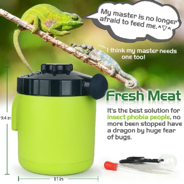 Neptonion Cricket Keeper Live Worm Organizer Container, with Bug Dirt Management Perfect for Keeping Silkworm, Cricket,Dubia Cockroach, Worms