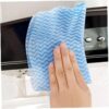 Disposable Cleaning Towels,Reusable Cleaning Cloths Dish Paper Towels,3 Rolls 150 Sheets Disposable Cleaning Cloths All Purpose Dish Cloths Non Woven Blue Cloths Wash Free