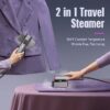 Steamer for Clothes, Portable Travel Steamer & Iron 2 in 1, 3 Adjustable Steam Levels