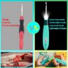 Yarniss Crochet Hooks Set with Digital Counter, 17 Sizes Light Up Crochet Hooks 2.5mm-14.0mm
