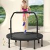 Mini Trampoline for Kids Adults Indoor Rebounder Exercise Fitness Training Sports Jump Mat Toy