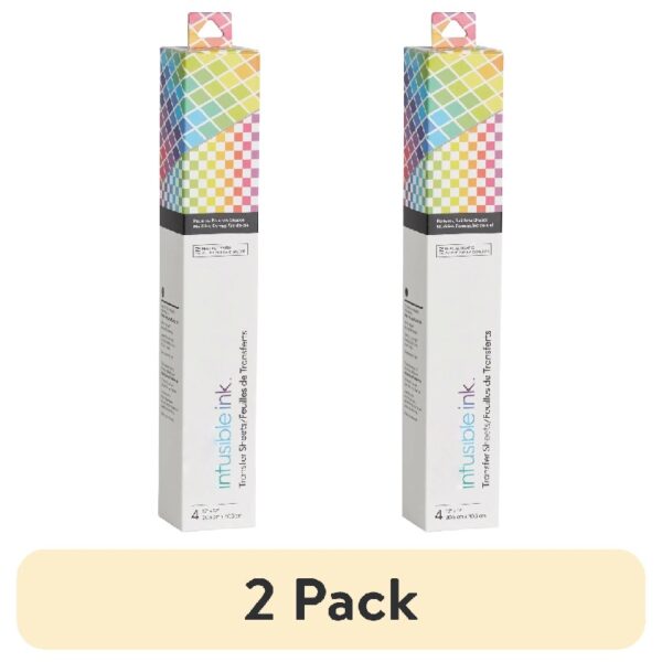 (2 pack) Cricut Infusible Ink Sheets Pattern 12x12(4), Rainbow Shapes, 12