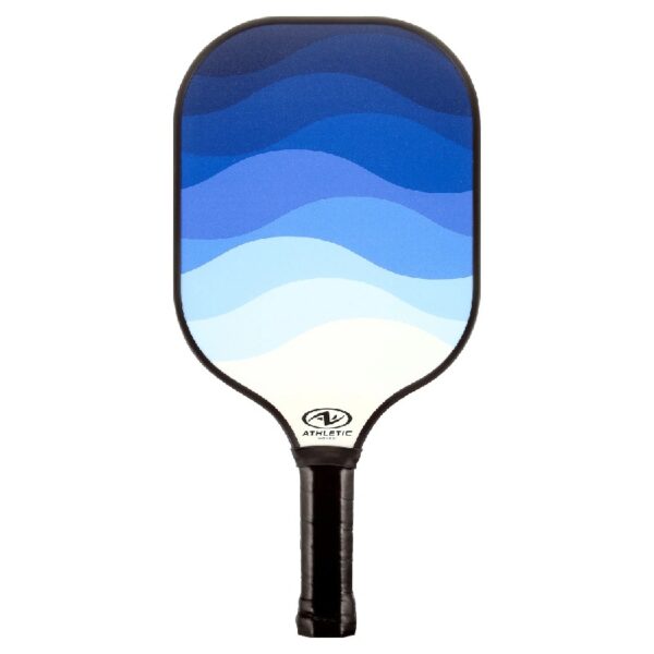 Works Fiberglass Pickleball Paddle, Blue Wave