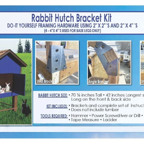 Rabbit Hutch. The Original Rabbit Hutch Bracket Kit by DIY Kit Company, LLC