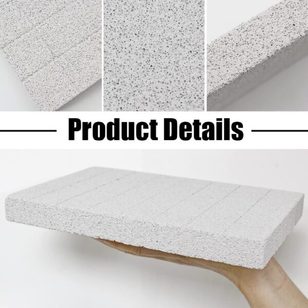 2PC Rabbit Scratching Pad for Small Pets - Lava Pumice Chew Toy for Guinea , Ferret, Hedgehog, Chinchilla, Hamster