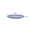 12-Piece Daisy Bamboo Melamine Dinnerware Set, Blue