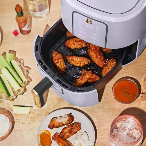 3 Qt Air Fryer with TurboCrisp Technology, White Icing by Drew Barrymore