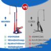 3-in-1 T Ball Set for Kids, 2.5-3.9ft Height Adjustable Tee Ball Stand, Hanging Tee, Pitching Machine, Tball Bat with 6 Balls, Indoor/Outdoor Sport Gifts for Boys & Girls