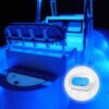 Oblong LED Courtesy Light, Boat Accent Lights, Marine Light for Boat Interior, Deck, Cockpit, Blue LED, IP67 Waterproof, 12V, for Pontoon, Fishing Boat, Yacht, RVs - 2-Pack- FO4138-M2