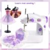 Tianhe DIY Designer Sewing Kit for Kids with Mannequins, 240 Pieces