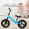 Kids Balance Bike 12'' Wheel Toddler Training Bicycle Safe No Pedal Bike Funny and Lightweight for 2-6 Boys Girls, Blue