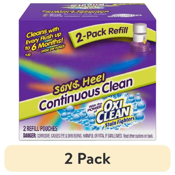 (2 pack)Scrub Free! Continuous Clean Toilet Cleaning Refill 2 Pack