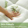 Mattress Topper Queen Size Bed,Bamboo Extra Thick Mattress Pad Cover Soft Plush Noiseless Down Alternative Fill,with 8-21