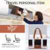 Travel Duffel Bag for Women, Large Weekender Overnight Bag, Carry-on Gym Bag with Separate Shoes Compartment, Mom Hospital Bags for Labor and Delivery with 2 Packing Cubes