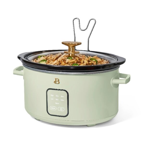 4Qt Slow Cooker with Touch-Activated Display, White Icing by Drew Barrymore