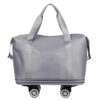Expandable Luggage Bag With 360° Wheels Extra Large Capacity Wet/Dry Separation Ideal For Business Trips Gym Students And Travel