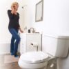 Antimicrobial Elongated Stay Fresh Scented Plastic Toilet Seat with Easy-off Hinges