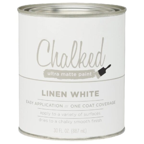 Linen White,  Chalked Ultra Matte Paint, Quart