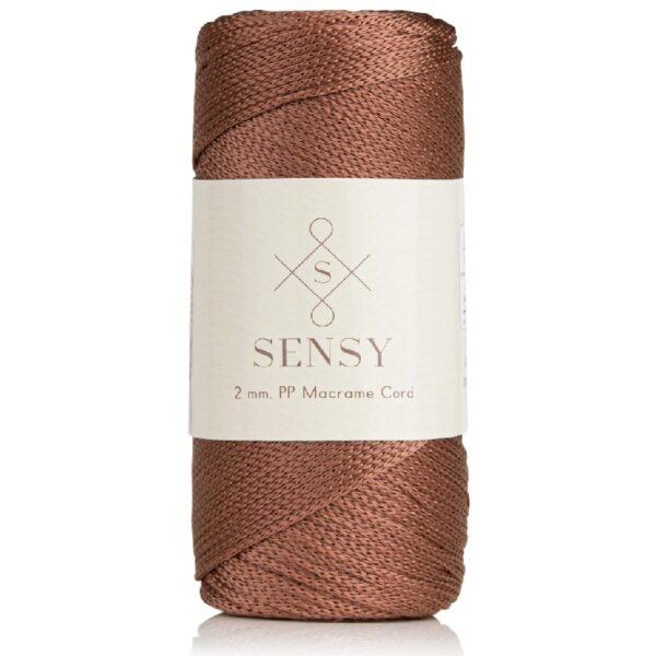 5 Skeins of Sensy Premium 2mm 251 Yards Polyester Rope 100% Polypropylene Cord Macrame Cord 2mm Crochet Bag Cord Macrame Rope Crochet Thread Gift for Knitter (Latte)