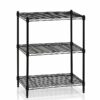3-shelf Wire Shelving,  Adjustable Storage Rack Unit, Microwave Bakers Rack Garage Kitchen Organizer, Capacity for 200 lbs