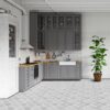 Retro Self Adhesive Vinyl Floor Tile - 20 Tiles/20 Sq. ft., 12 x 12, Slate Flooring Materials