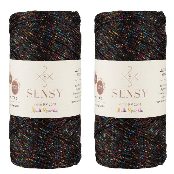 5 Skeins of Sensy Premium 2mm 251 Yards Polyester Rope 100% Polypropylene Cord Macrame Cord 2mm Crochet Bag Cord Macrame Rope Crochet Thread Gift for Knitter (Latte)