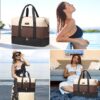 Travel Duffel Bag for Women, Large Weekender Overnight Bag, Carry-on Gym Bag with Separate Shoes Compartment, Mom Hospital Bags for Labor and Delivery with 2 Packing Cubes