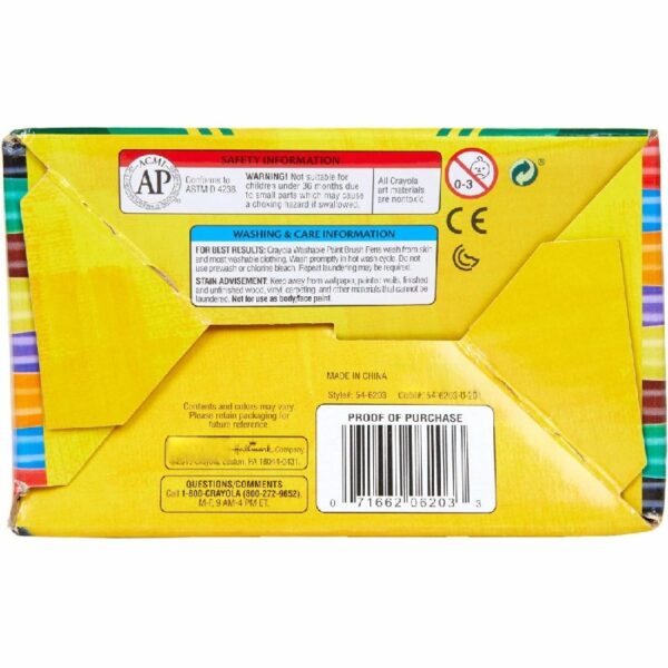 Crayola® No-Drip Paint Brush Pens, Assorted Colors, Pack of 40