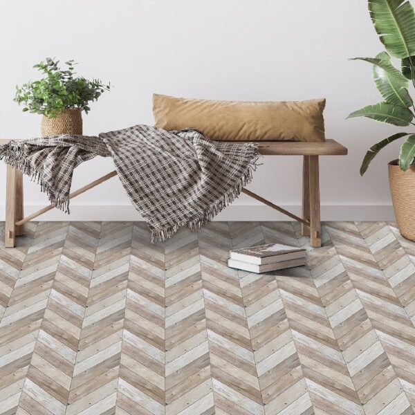 Retro Self Adhesive Vinyl Floor Tile - 20 Tiles/20 Sq. ft., 12 x 12, Slate Flooring Materials