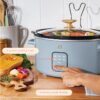 4Qt Slow Cooker with Touch-Activated Display, White Icing by Drew Barrymore