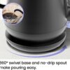 Precise Pour 0.8L Electric Gooseneck Kettle with Automatic Shut-Off – Black