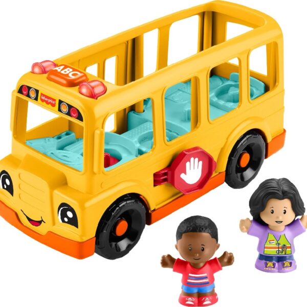 Little People School Bus Musical Toddler Toy Vehicle with 2 Figures